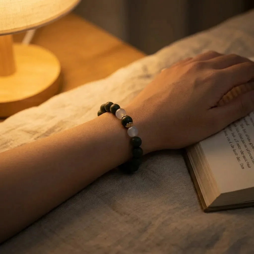 Nightfall bracelet at the bedside