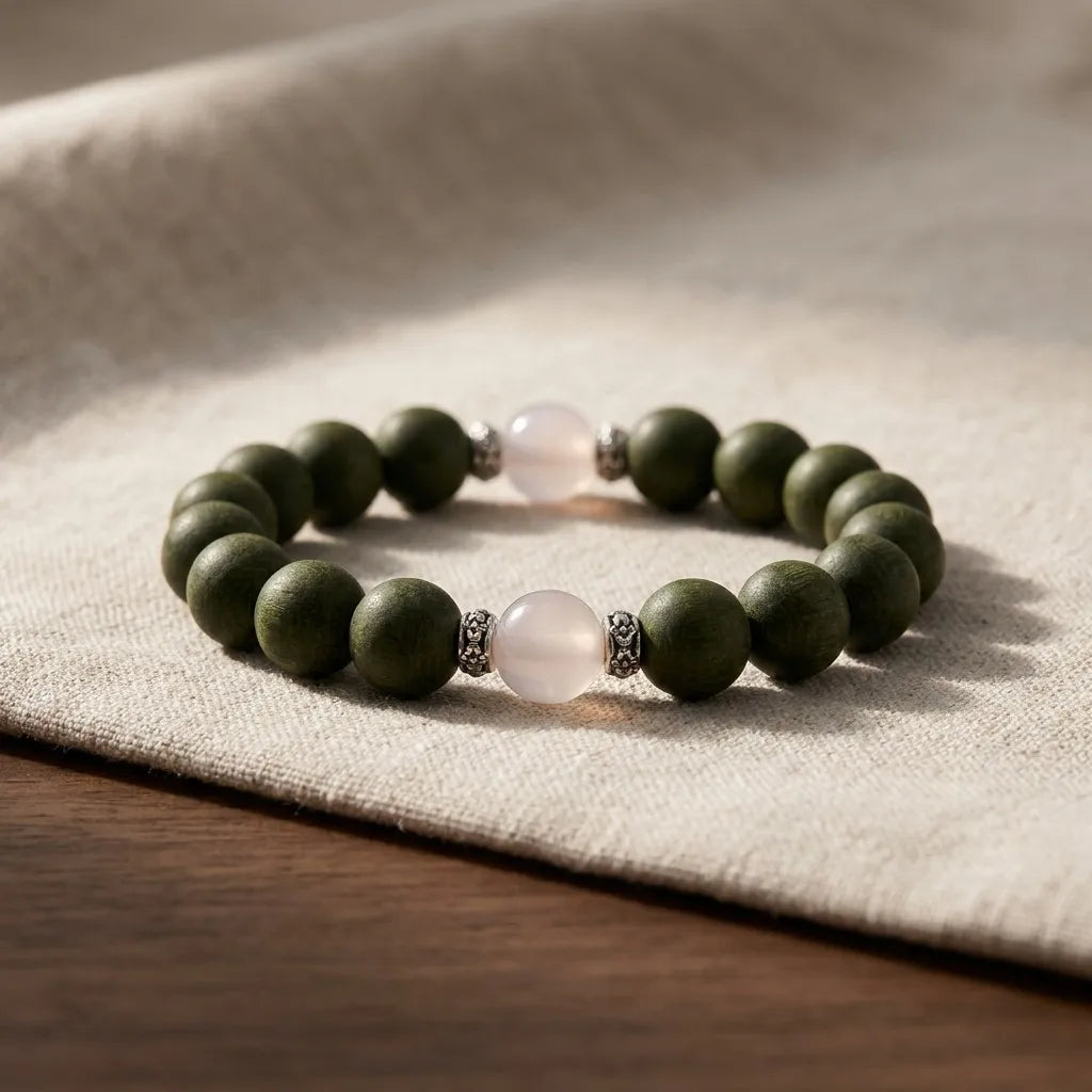 Day Reset bracelet - side view showing bead depth