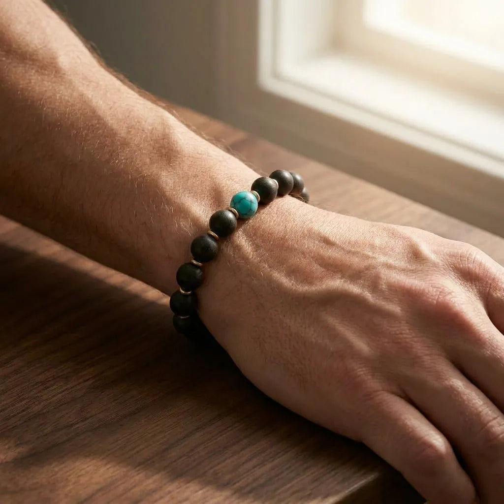 Violet Ease worn on wrist in morning light