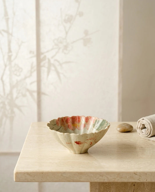 Lithos Elements Red Koi Lotus Tea Cup hero image