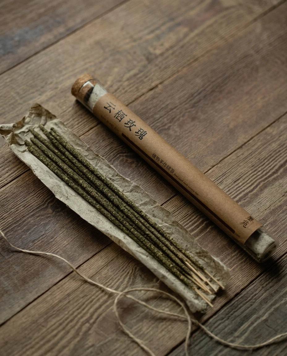 Seven Realms Incense Ritual Set: Single incense stick and tube showcase